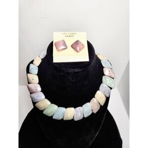 Lee Sands Hawaii Earrings And Necklace Statement Love The 80s